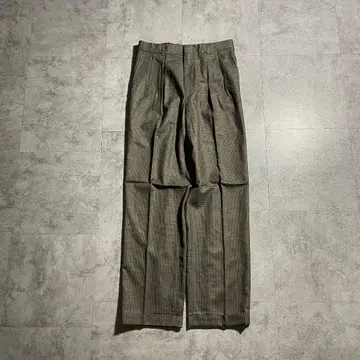 80s 랜즈엔드 브라운 울 슬랙스 USA제 [ W28 ]