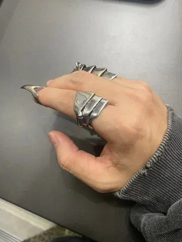 네일 반지 실버 925