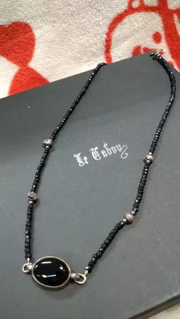 letabou 루탭 목걸이 오닉스 스컬 해골 마에다 마코토