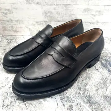 컨디션 최상 forme 코인 로퍼 드레스 슈즈 카프 블랙 25.5cm