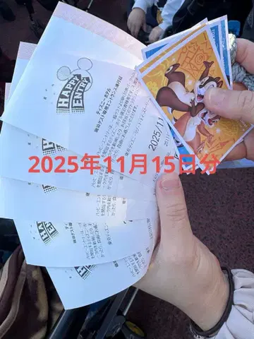 해피 엔트리 해피엔 랜드 11/15 디즈니 5매