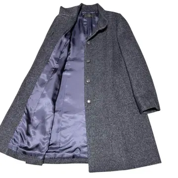 새상품급 Leilian 레리안 캐시미어 100% 스탠드 카라 코트 M