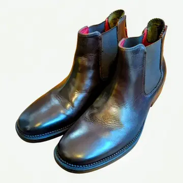 스테파노 로시 가죽 첼시 부츠 (처카) 다크 브라운 42