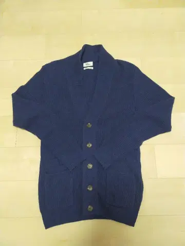 론 허먼 100% 캐시미어 가디건 S 네이비