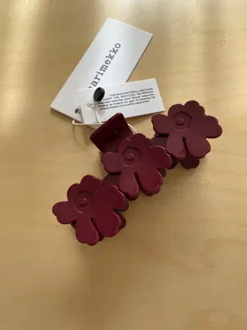 마리메꼬 새상품 Mini Unikko Hair Clip 헤어 클립