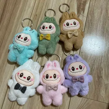 러브부 봉제 인형 키링 6개 세트