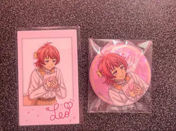 사이온지 레오 AGF 사인 폴라로이드 캔뱃지 세트