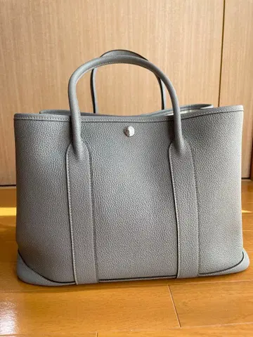 [ 미사용 ] 4U 프리미엄 천연 가죽 토트백 L 사이즈 아이슬란드 블루