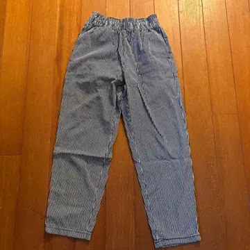 스트라이프 이지 팬츠 허리밴딩