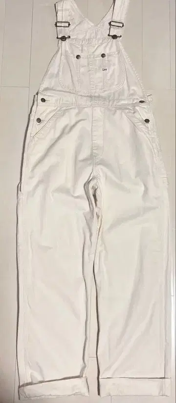Lee 화이트 오버롤 S