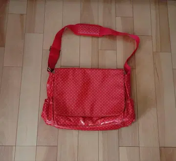 캐스키드슨 도트 무늬 빅 숄더백