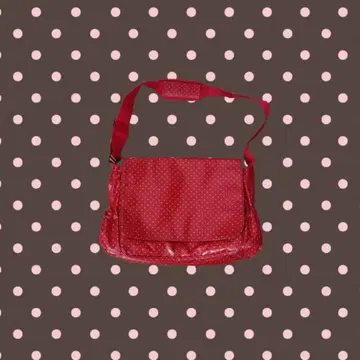 캐스키드슨 도트 무늬 빅 숄더백