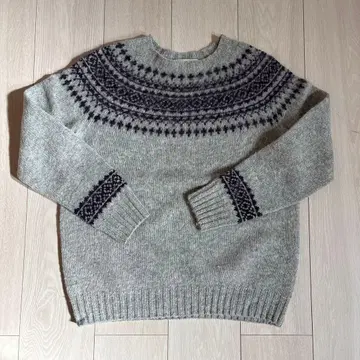 할리 오브 스코틀랜드 노르딕 무늬 니트 사이즈 40 cm5