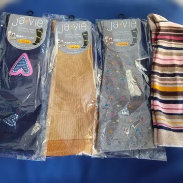 ja vie 코튼 압박 하이 삭스 M 사이즈 4족