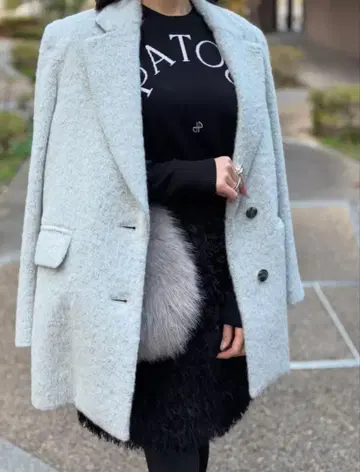 fray I.d 프레이 아이디 샤기 자켓 코트