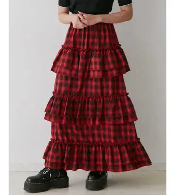 티어드 프릴 스커트