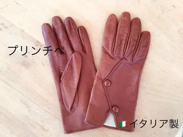 미사용 이탈리아제 본 가죽 장갑 레더 그로브 Principe