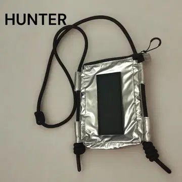 HUNTER 실버 숄더백