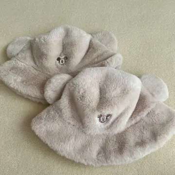 디즈니 미키 햇 베이지 2개 세트