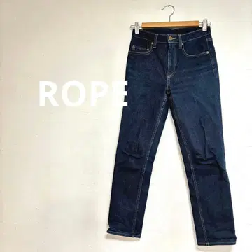 로페 ROPE 인디고 데님 팬츠 스트레이트 청바지 XS