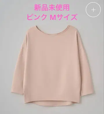 새상품 미사용 SOEJU 소 코쿤 블라우스 8분 소매 핑크 M