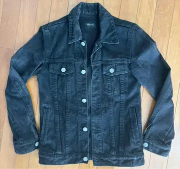 DELAY 블랙 데님 자켓, 데님 팬츠 셋업