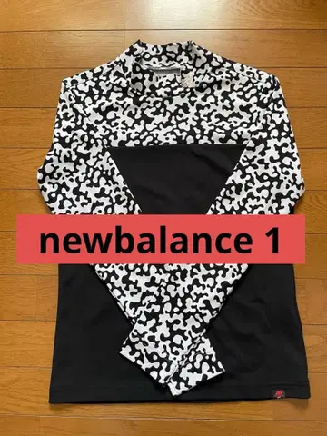 new balance 긴팔 셔츠 화이트 블랙 카모 패턴 1