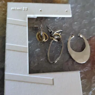 mimi33 후프 귀걸이 실버 골드 이얏 카후 실버