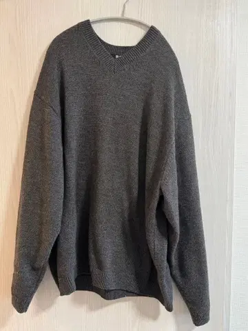 UNIQLO C 릴랙스 V넥 스웨터 XL 그레이