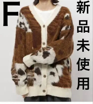 미사용 새상품 니코앤드 레오파드 플라워 MIX 가디건 Free 브라운