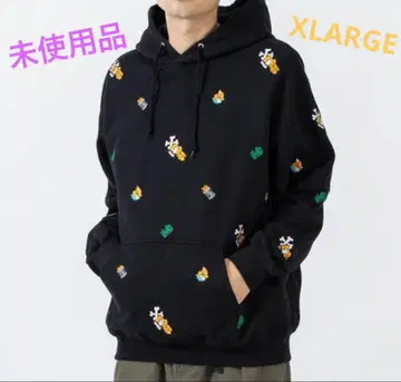 [ 미사용 ] XLARGE 자수 후드티 L 사이즈