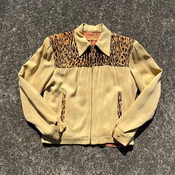 Special !50'sAnimal Gabardine Jacket
