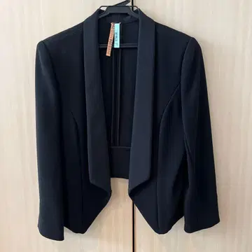 테일러드 자켓 숏 기장 블랙 38