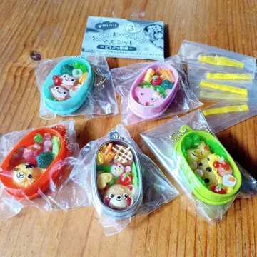 캡슐 토이 음식 모티브 5개 세트