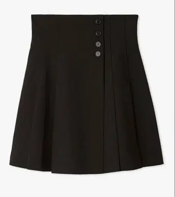 SNIDEL 스나이델 사이드 플리츠 스커트 숏 팬츠 블랙 0 사이즈