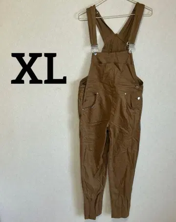 브라운 오버롤 XL 100% 코튼 살로펫