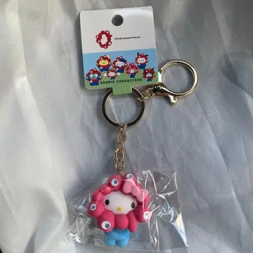산리오 헬로키티  입체 마스코트 컬러 키링