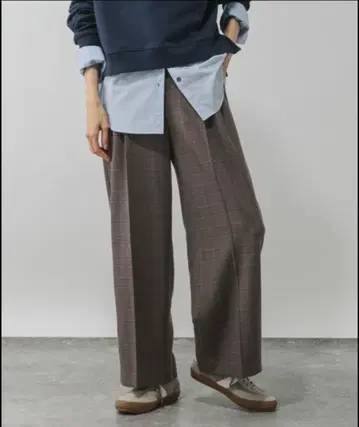 관리하기 쉬운 셋업 / 와이드 팬츠 / 587724