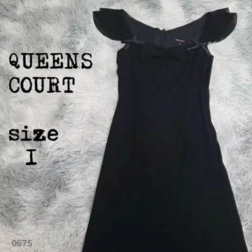 QUEENS COURT 퀸즈 코트 미 실루엣 블랙 원피스 0675
