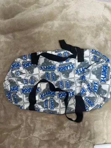 X-LARGE 보스턴 백 화이트/블루