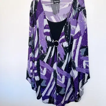 야간 근무에도 사용 가능! 부드러운 원단 매기 반스 보라색 튜닉