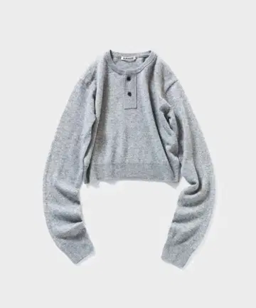 [ 미사용 새상품 ] AURALEE 25SS 그레이 헨리넥 니트 1