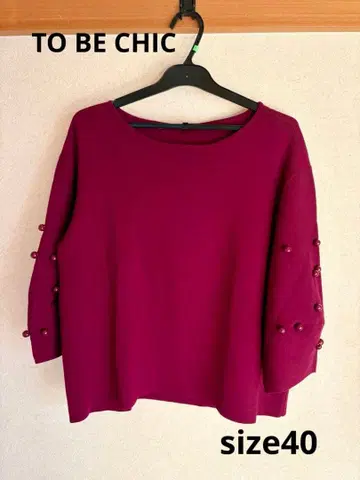 BE CHIC 투 비 시크 니트 7부 소매 40