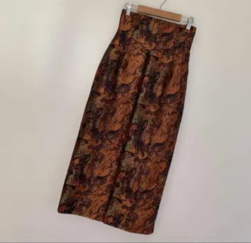 가을 컬러 하이웨스트 펜슬 스커트