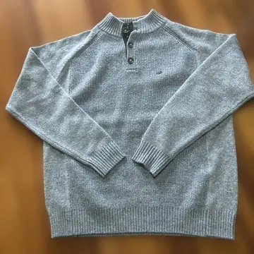 Crocodile 그레이 헨리넥 니트 LL