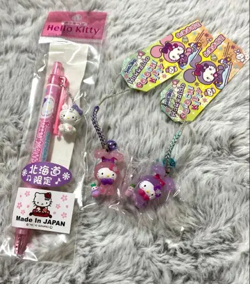 눈 토끼 시로쿠마 볼펜 세트 지역 한정 키티 홋카이도