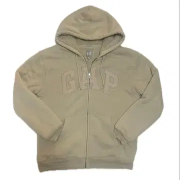 GAP 베이지 지퍼 후드티 보아 안감 헤이세이 갸루 y2k