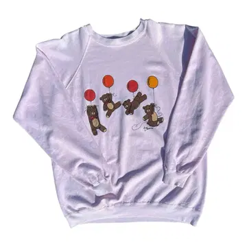 빈티지 'Pacific Connection' 곰돌이 맨투맨