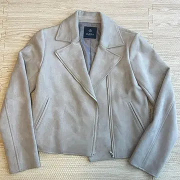 나노 유니버스 페이크 스웨이드 라이더스 자켓 36 그레이