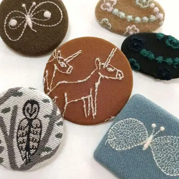 미나 페르호넨 생큐 베리 배지 6개 세트 미사용 새상품